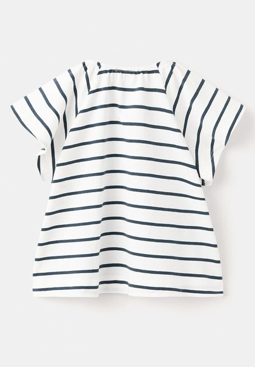 MANGO - T-Shirt STRIPE - Navy