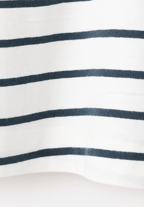 MANGO - T-Shirt STRIPE - Navy