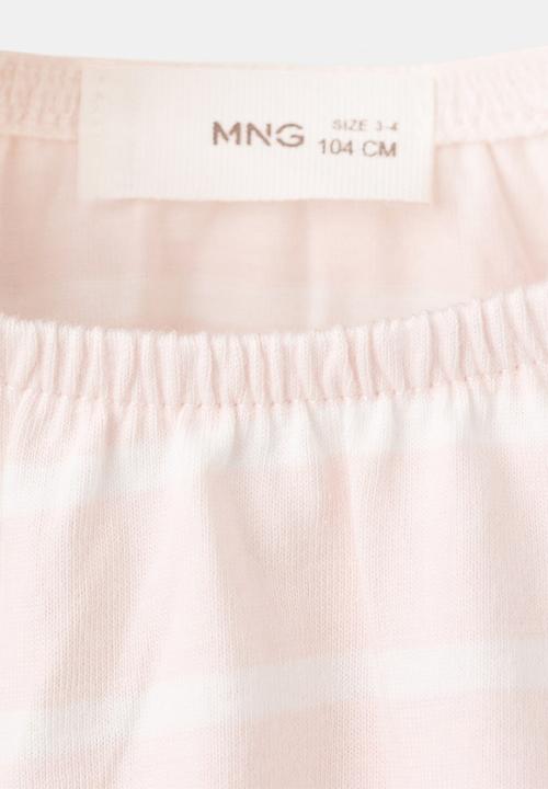 MANGO - T-Shirt STRIPE- Pink