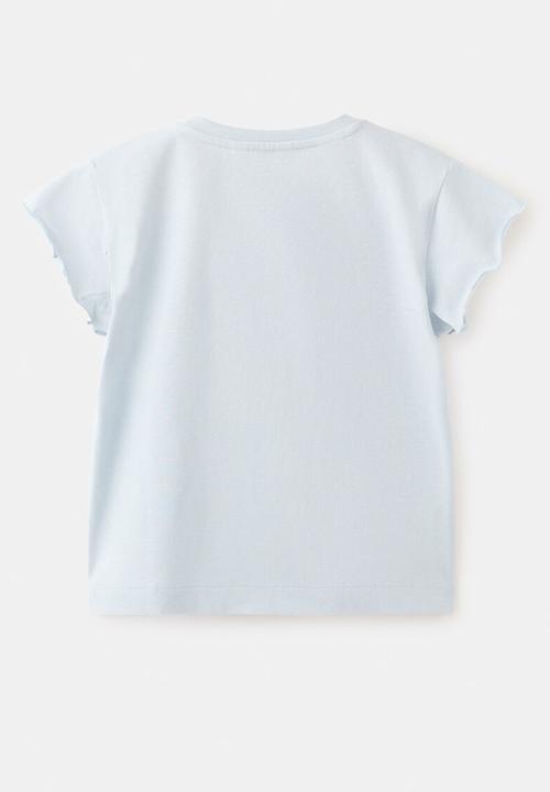 MANGO - T-Shirt ESTRELLA - Light/Pastel Blue