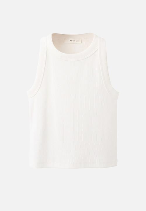 MANGO - T-Shirt RIB - Natural