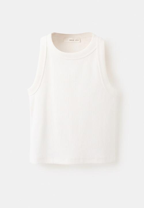 MANGO - T-Shirt RIB - Natural