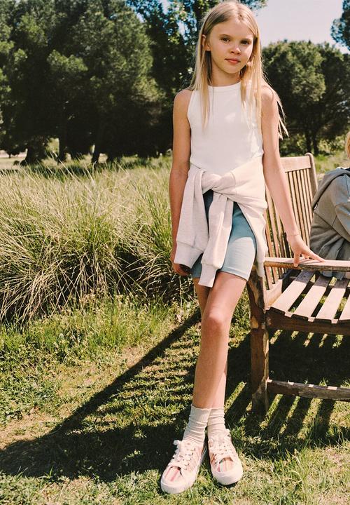 MANGO - T-Shirt RIB - Natural