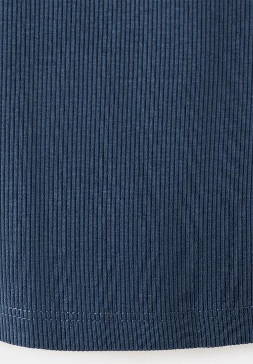 MANGO - T-Shirt RIB - Navy
