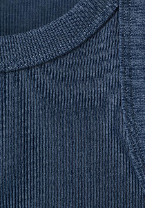 MANGO - T-Shirt RIB - Navy