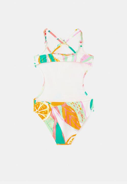 MANGO - Swimsuit Orangekg - White