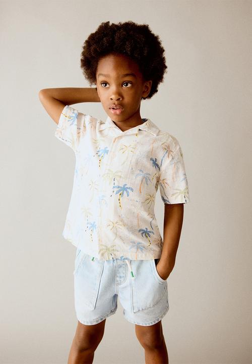 MANGO - Bermudas Kai - Open Blue