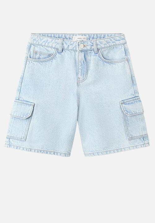 MANGO - Bermudas Cargo - Open Blue