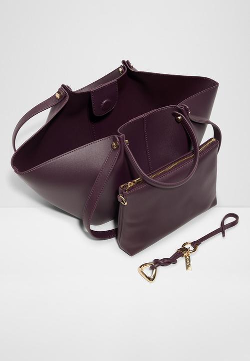 ALDO - Meava Dark Red Shoulder Bag - Burgundy 