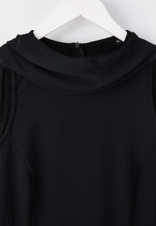 Trendyol - Plus Chiffon Woven Party/Evening/Night Dress - Black