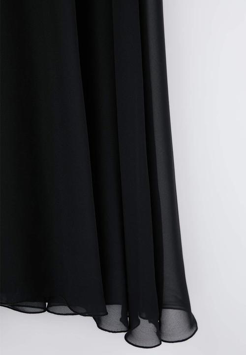 Trendyol - Plus Chiffon Woven Party/Evening/Night Dress - Black