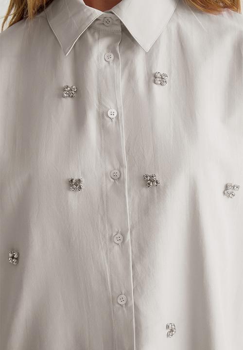 Trendyol - Accessory Detailed Woven Shirt - Stone