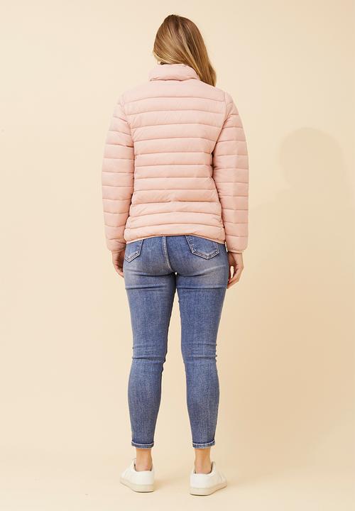 Stella Morgan - Long Sleeve Zip Through Comfy Puffer Jacket - Pink