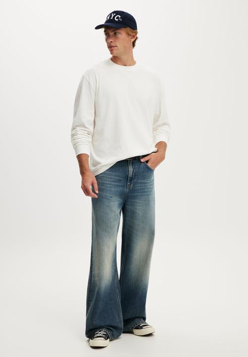 Cotton On - Everyday long sleeve T-shirt - vintage white