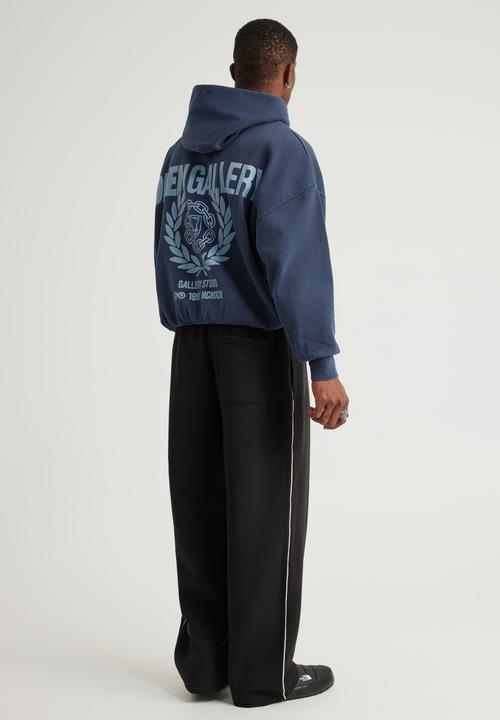 Factorie - Baggy trackpant og - black/white piping