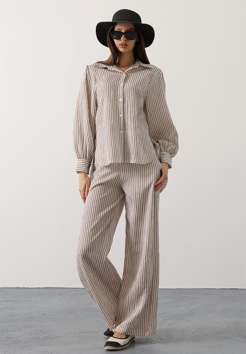 Trendyol - Regular Finike Plain Woven Under&Over Hijab Set - Top and Bottom Set - White