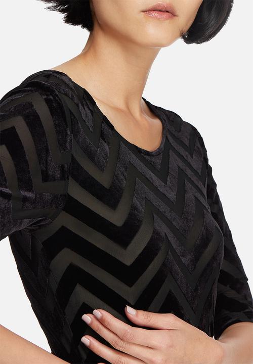 Vero Moda - Velvet chevron bodysuit