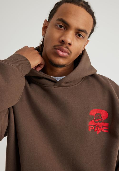 Factorie - 2 Pac Music merch hoodie - lcn bra mud/tupac aint mad