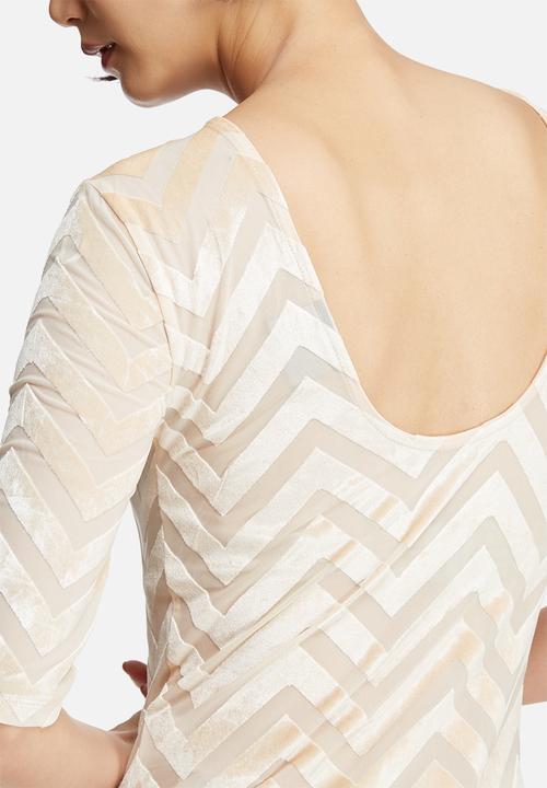 Vero Moda - Velvet chevron bodysuit