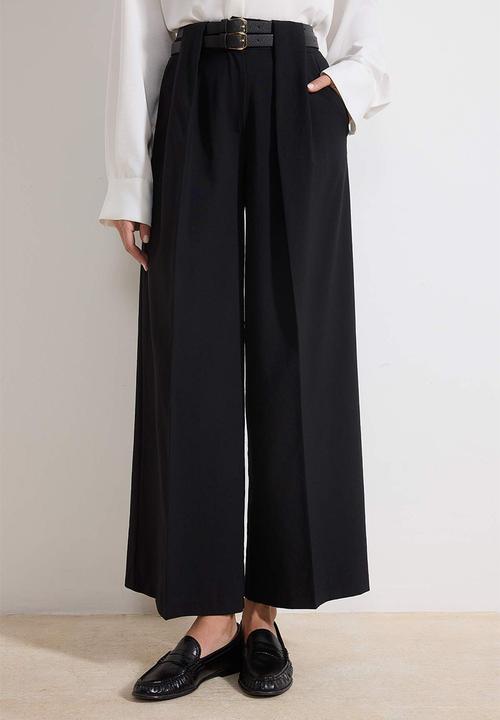 Trendyol - Culotte Wide Leg Pants - Black
