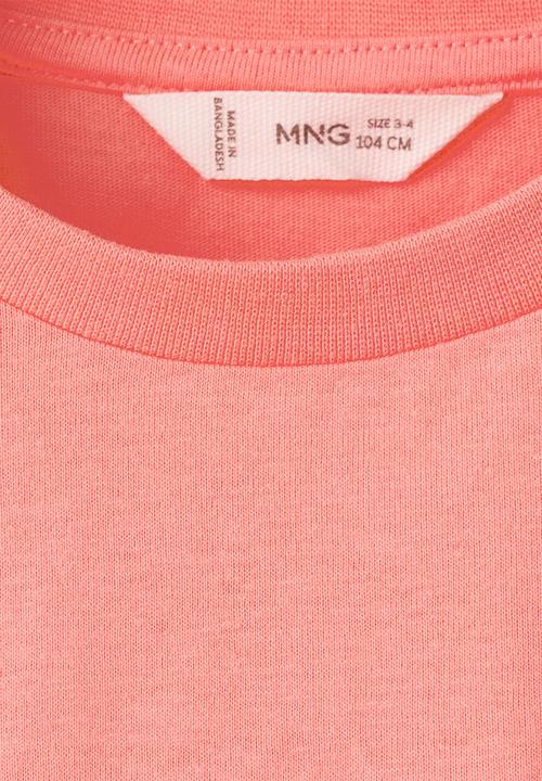 MANGO - T-Shirt Acoco - Light/Pastel Orange