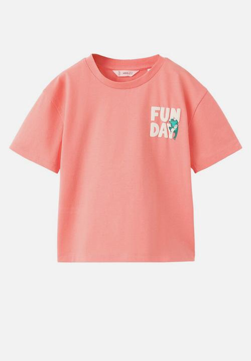MANGO - T-Shirt Acoco - Light/Pastel Orange