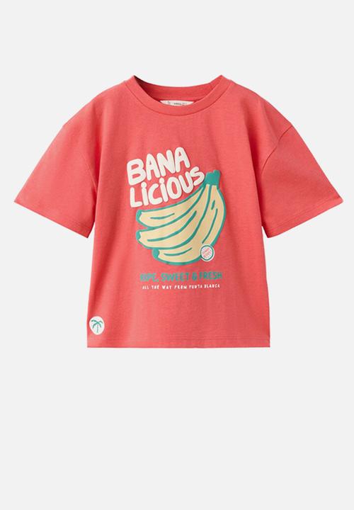 MANGO - T-Shirt Abanana - Bright Red