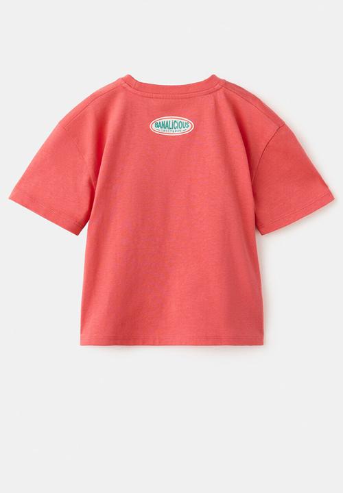 MANGO - T-Shirt Abanana - Bright Red