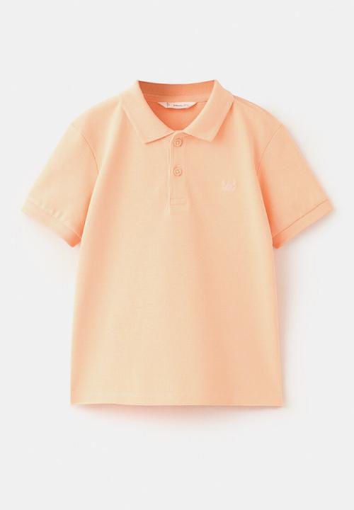MANGO - Poloshirt Javi - Light/Pastel Orange