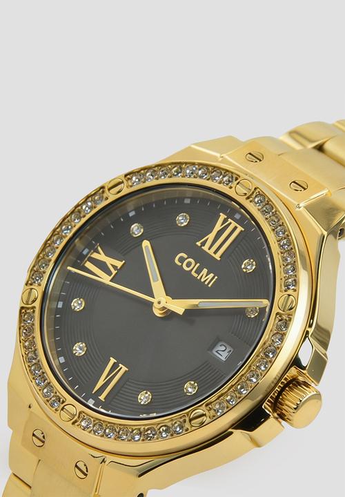 Colmi - LIORA Black Dial Watch CL-1LIOG-9D - Gold