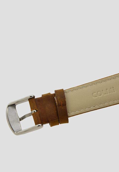Colmi - ASTRIL Leather Watch CL-7ASTS-5L - Silver/Tan