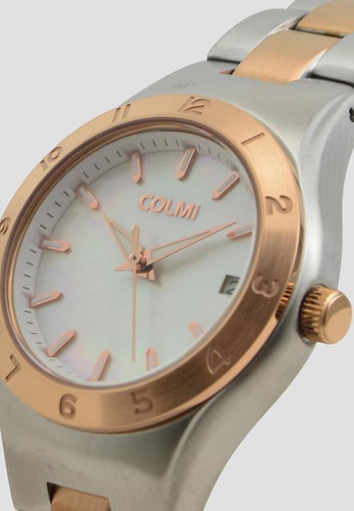 Colmi - ELARA Two-Tone Mother of Pearl Watch CL-7ELASR-D - Gold/Silver