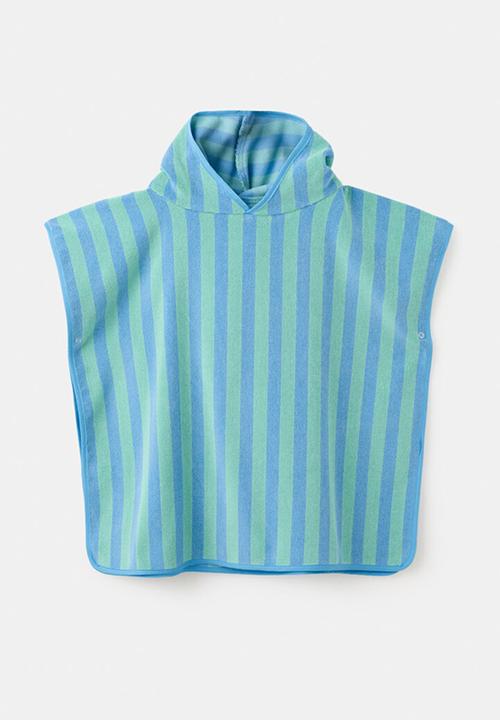 MANGO - Towel stripes - medium blue
