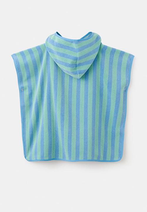 MANGO - Towel stripes - medium blue