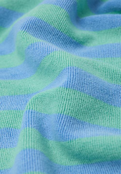 MANGO - Towel stripes - medium blue