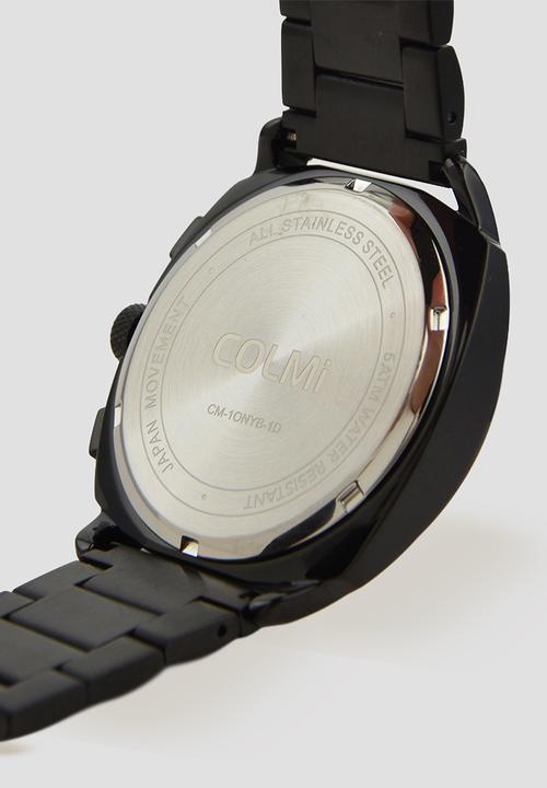 Colmi - ONYX  Steel Chronograph Watch CM-1ONYB-1D - Black
