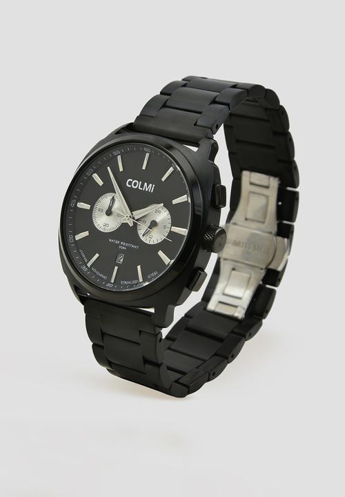 Colmi - ONYX  Steel Chronograph Watch CM-1ONYB-1D - Black