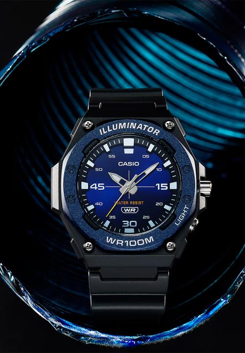 Casio - Analogue Resin Blu Dial - Blue