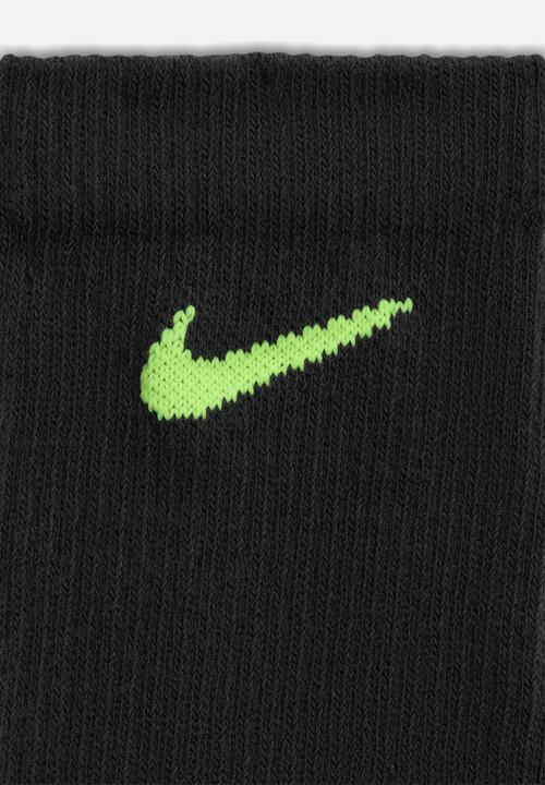 Nike - Everyday Elevated Crew Socks (3 Pairs) - Black/Ass