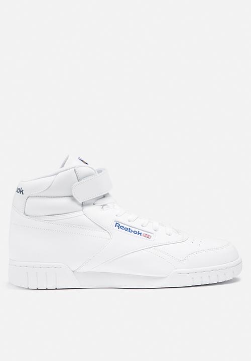 all white reebok high tops