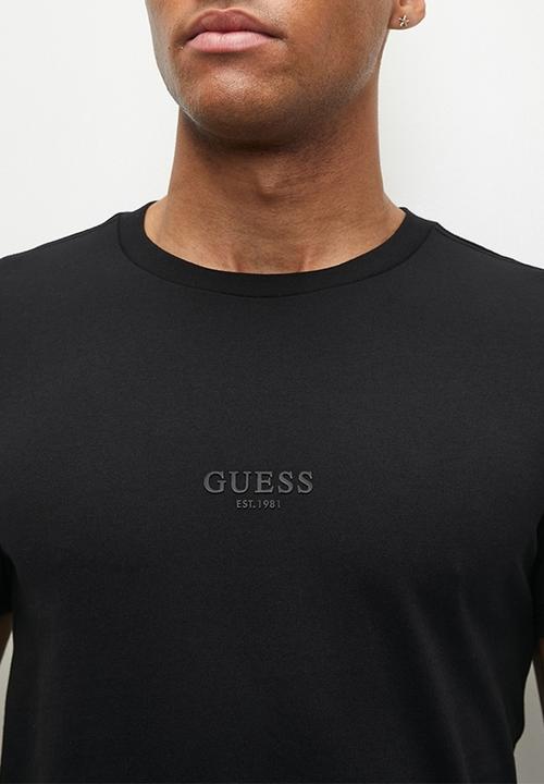 GUESS - Aidy cn short sleeve tee - jet black 
