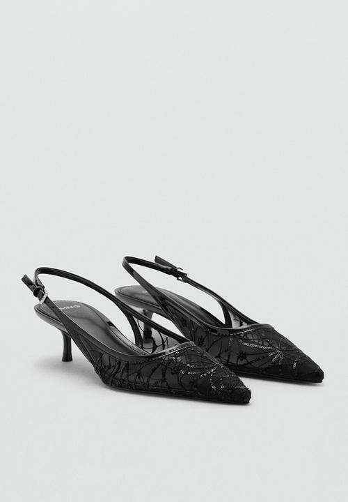MANGO - Lorio closed toe slingback - black