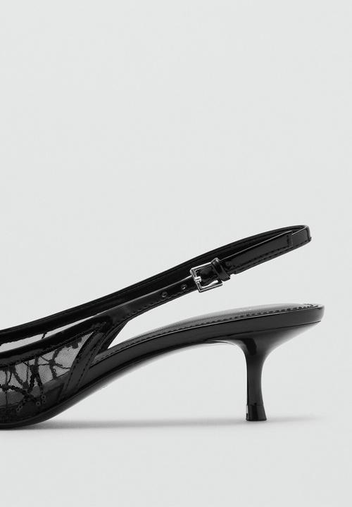 MANGO - Lorio closed toe slingback - black