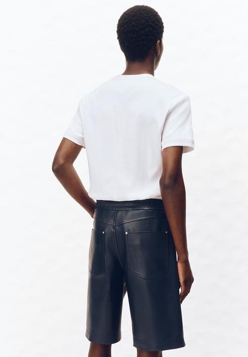 H&M - H&M Atelier: Ribbed cotton T-shirt - white