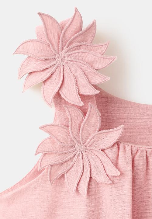 MANGO - Dress PETALO - Pink