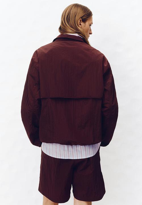 H&M - H&M Atelier: Popover jacket - burgundy
