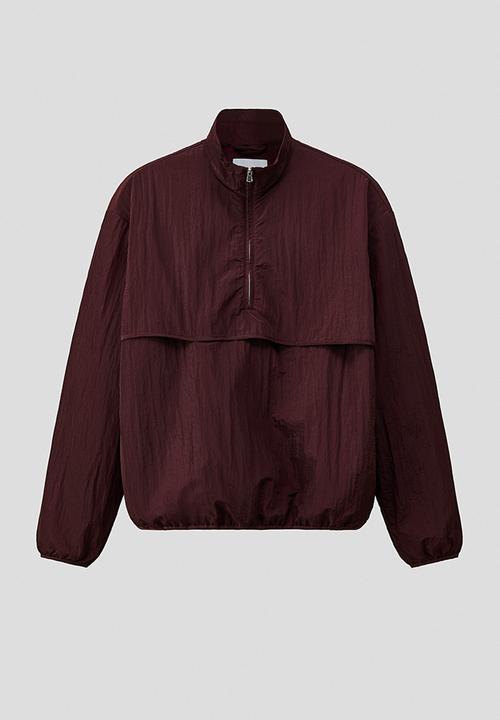 H&M - H&M Atelier: Popover jacket - burgundy