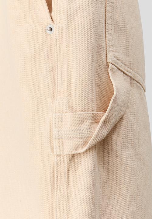 H&M - H&M Atelier: Loose fit carpenter shorts - light beige