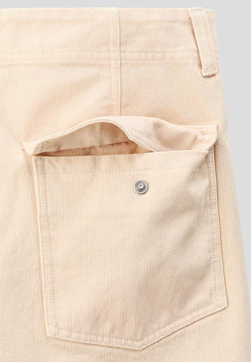 H&M - H&M Atelier: Loose fit carpenter shorts - light beige