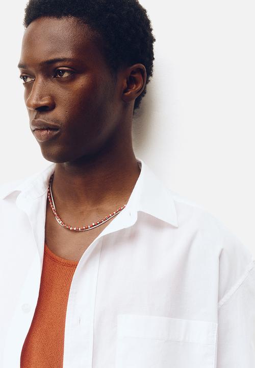 H&M - H&M Atelier: Loose fit cotton poplin shirt - white
